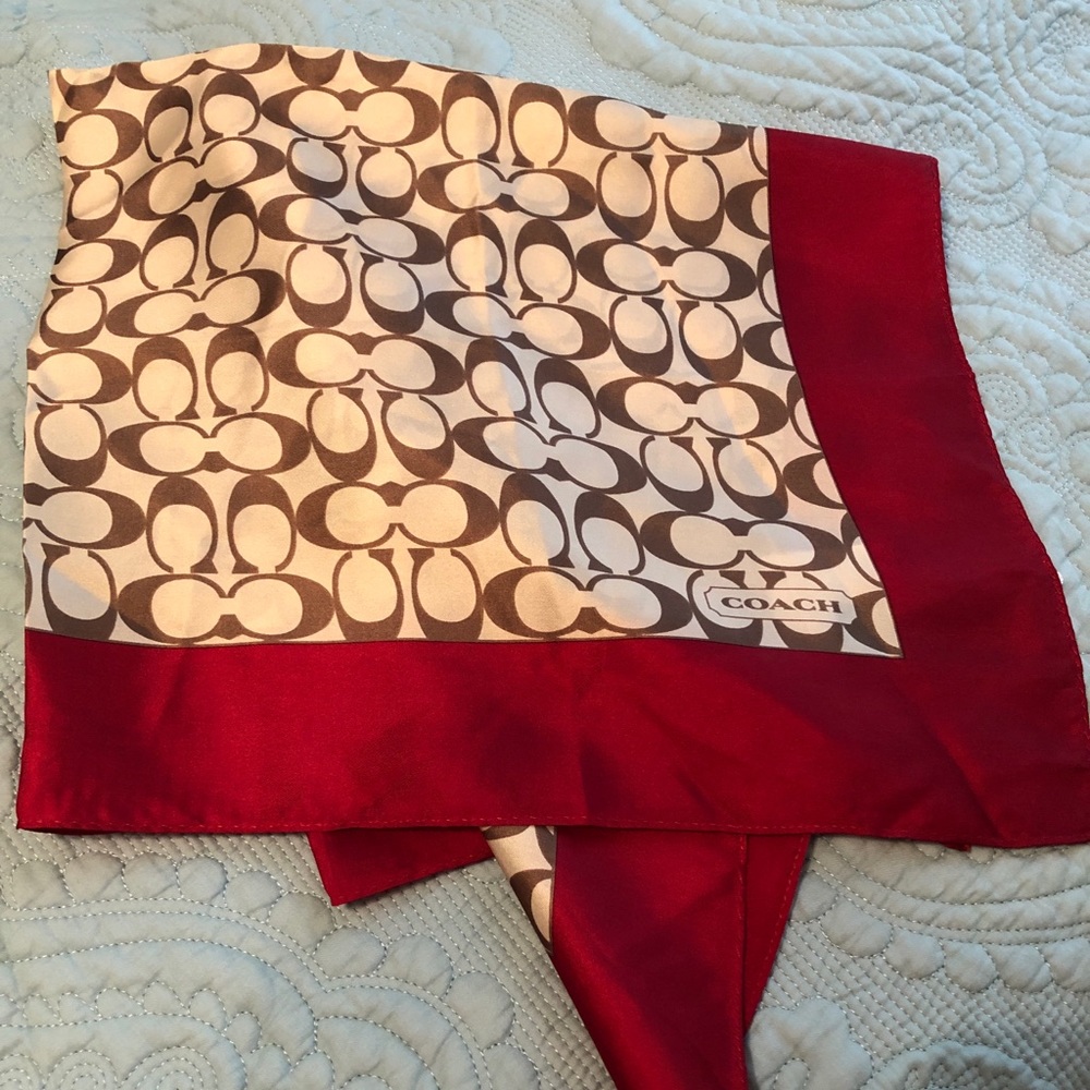 Coach silk scarf